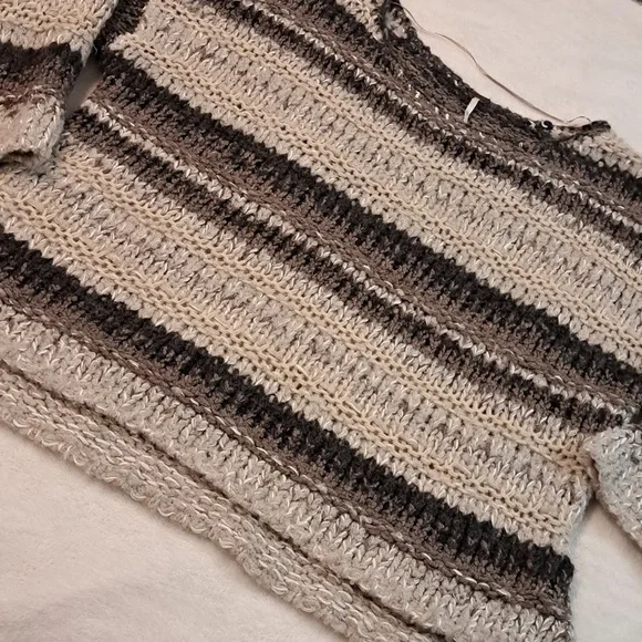 Free People Home For The Holidays Sweater" Knit Oversized Size XS - Picture 3 of 9